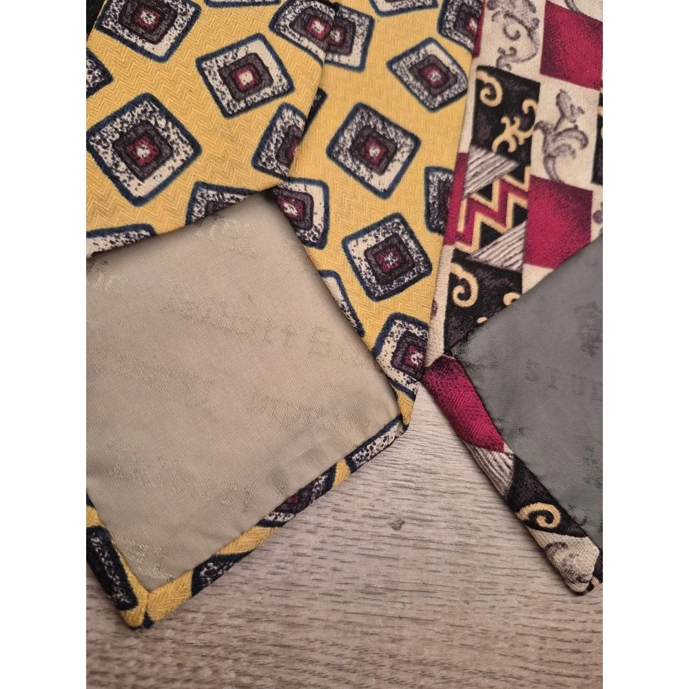 Lot of 6 Robert Talbott & Designer‎ Silk Ties Mens Geometric Floral Abstract VTG